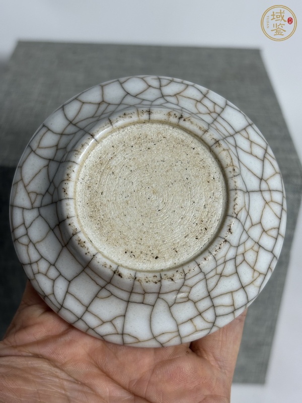 古玩陶瓷哥釉筆洗真品鑒賞圖