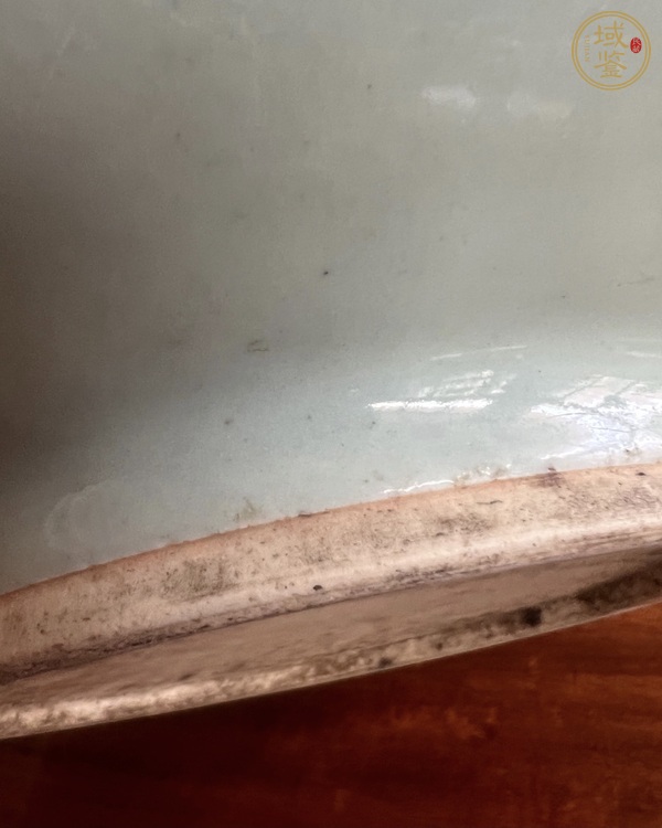 古玩陶瓷清中期 青釉羅漢爐真品鑒賞圖
