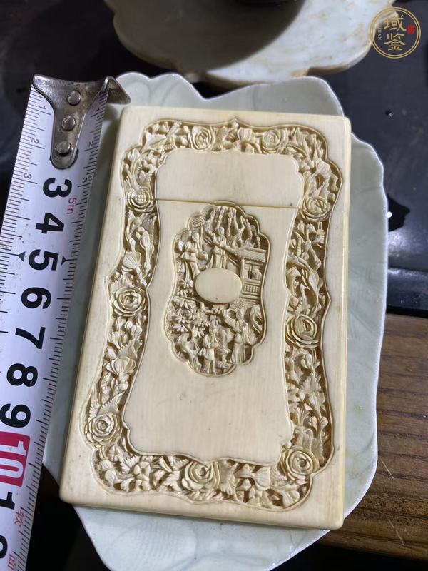 古玩雜項象牙名片盒真品鑒賞圖