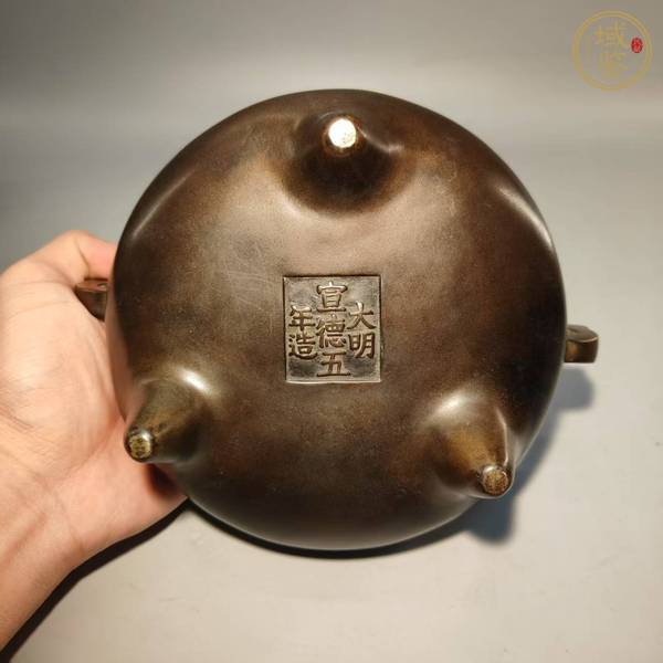 古玩銅器銅爐真品鑒賞圖