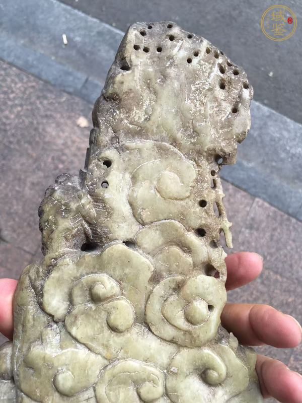 古玩玉器青田石雕“觀音”擺件真品鑒賞圖