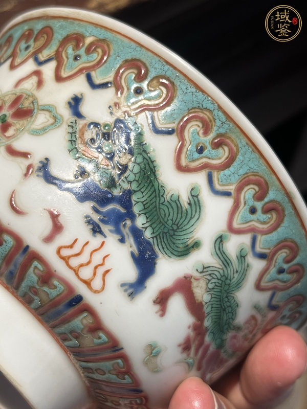 古玩陶瓷粉彩茶碗真品鑒賞圖