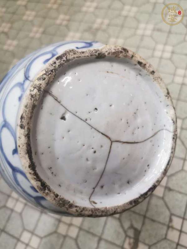 古玩陶瓷青花花鳥(niǎo)紋罐真品鑒賞圖