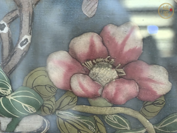 古玩字畫緙絲瓶花真品鑒賞圖