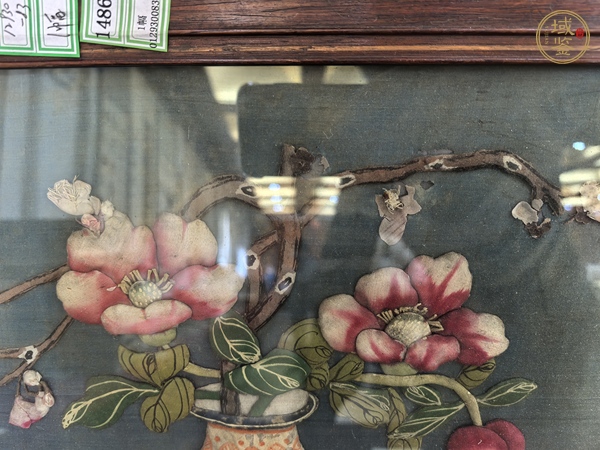 古玩字畫緙絲瓶花真品鑒賞圖