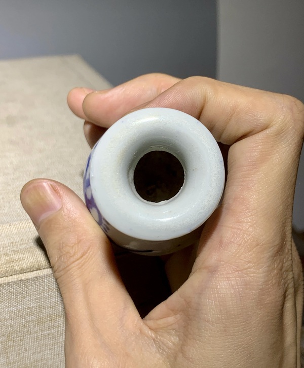 古玩陶瓷青花花卉紋玉壺春瓶拍賣(mài)，當(dāng)前價(jià)格800元