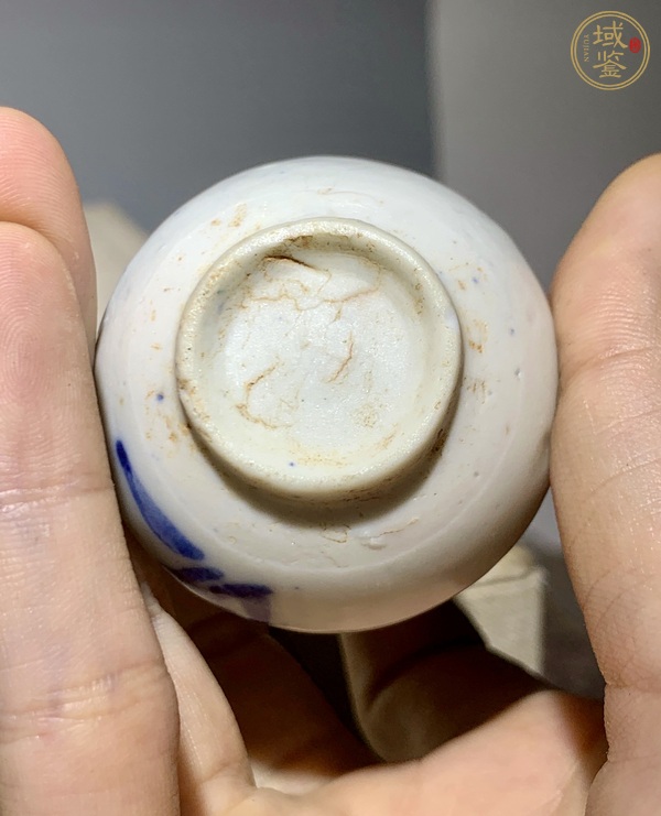 古玩陶瓷青花花卉紋玉壺春瓶真品鑒賞圖