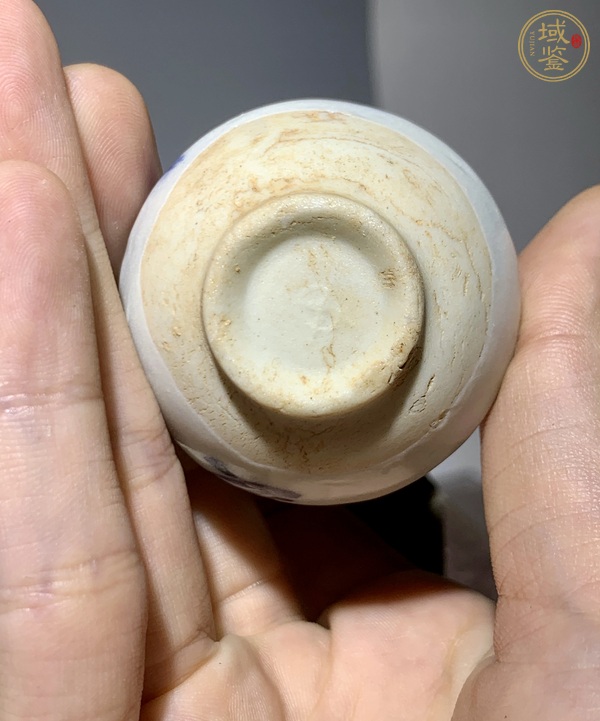 古玩陶瓷青花花卉紋玉壺春瓶真品鑒賞圖