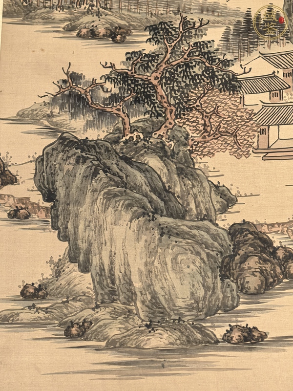 古玩字畫高山幽居圖真品鑒賞圖