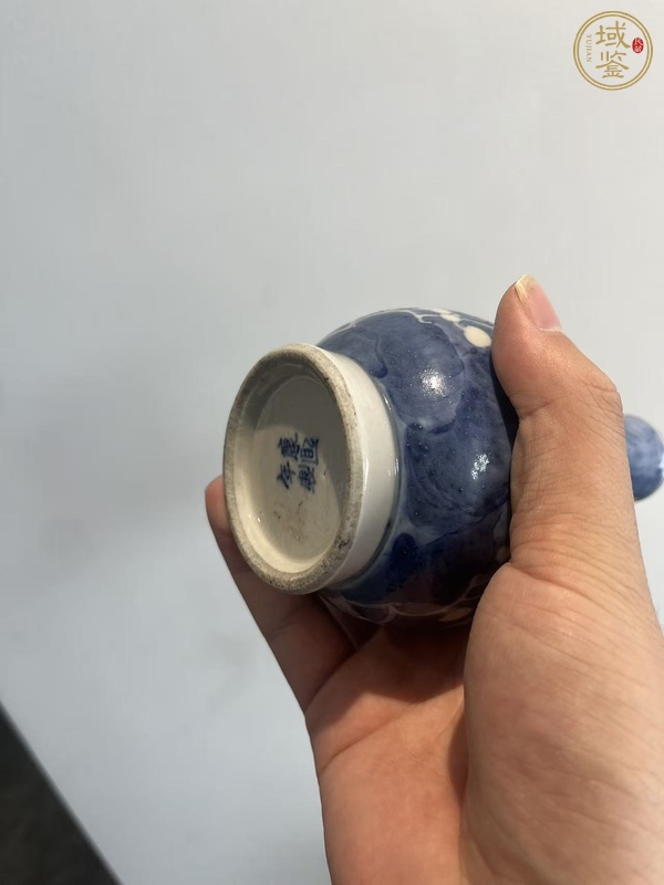 古玩陶瓷光緒青花冰梅瓶真品鑒賞圖