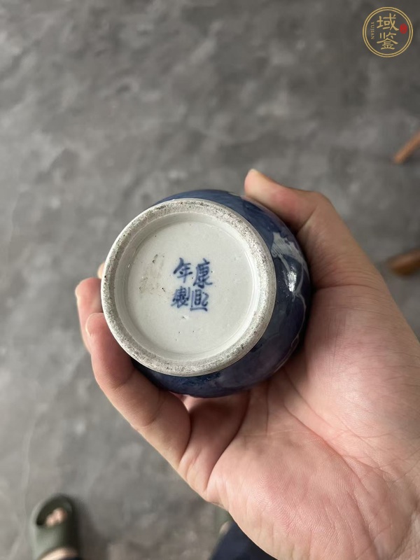 古玩陶瓷光緒青花冰梅瓶真品鑒賞圖