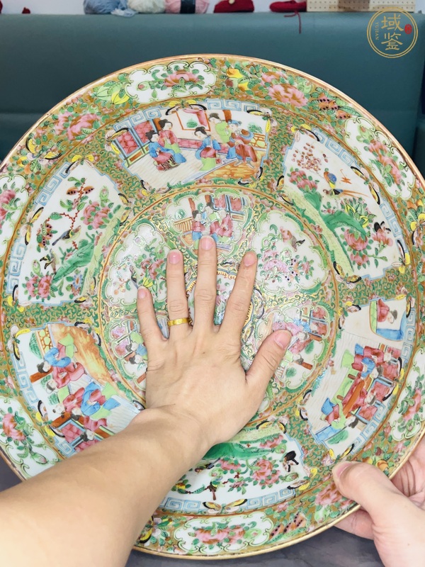 古玩陶瓷廣彩潘趣碗真品鑒賞圖