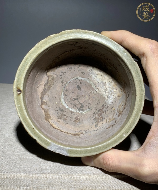 古玩陶瓷明龍泉吊腳爐真品鑒賞圖