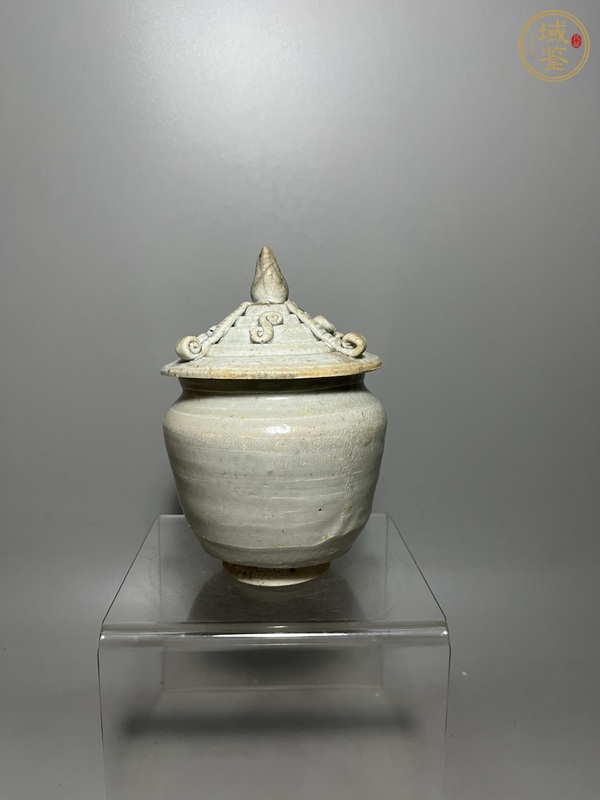 古玩陶瓷青白釉塔式罐真品鑒賞圖
