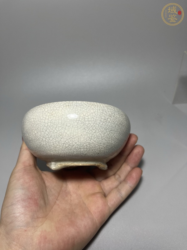 古玩陶瓷漳州窯哥釉香爐真品鑒賞圖