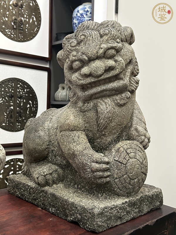 古玩雜項石獅子真品鑒賞圖