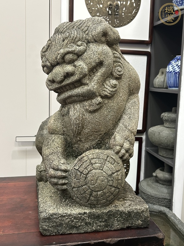 古玩雜項石獅子真品鑒賞圖