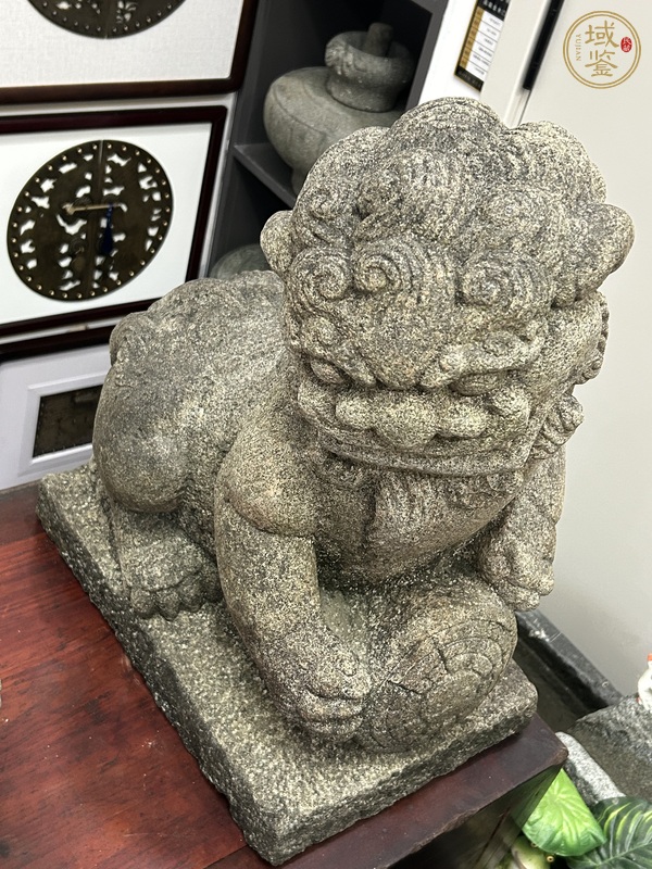 古玩雜項石獅子真品鑒賞圖