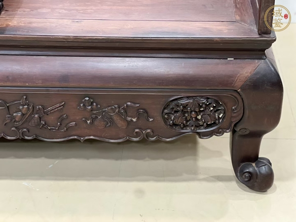 古玩雜項羅漢床真品鑒賞圖