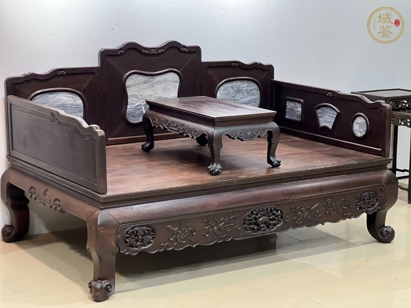 古玩雜項羅漢床真品鑒賞圖