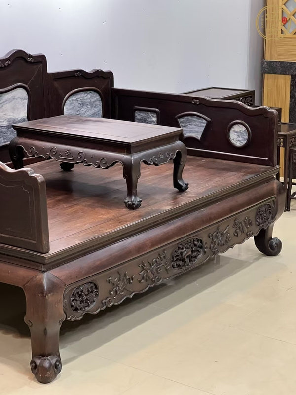古玩雜項羅漢床真品鑒賞圖