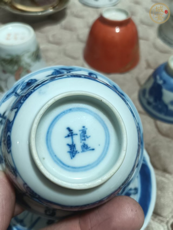 古玩陶瓷青花杯碟真品鑒賞圖