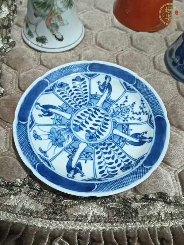 古玩陶瓷青花杯碟真品鑒賞圖