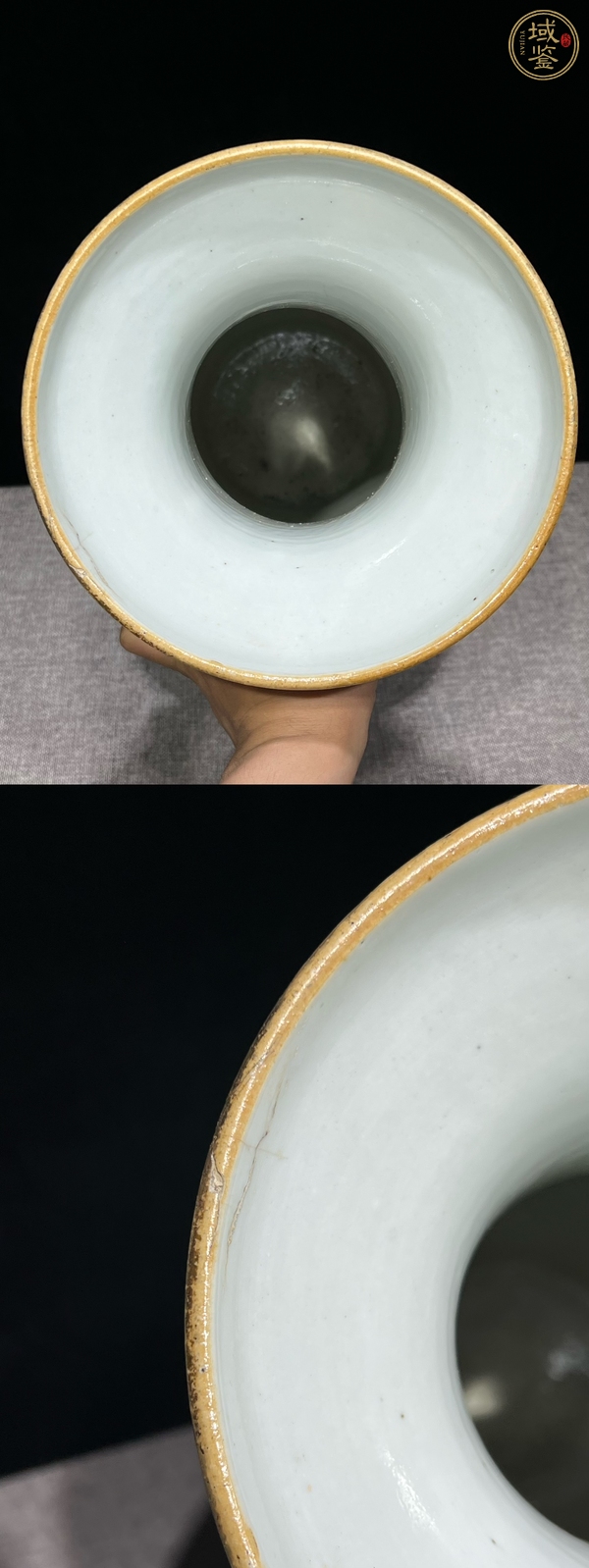古玩陶瓷清同治 粉彩瑤池祝壽雙耳瓶真品鑒賞圖