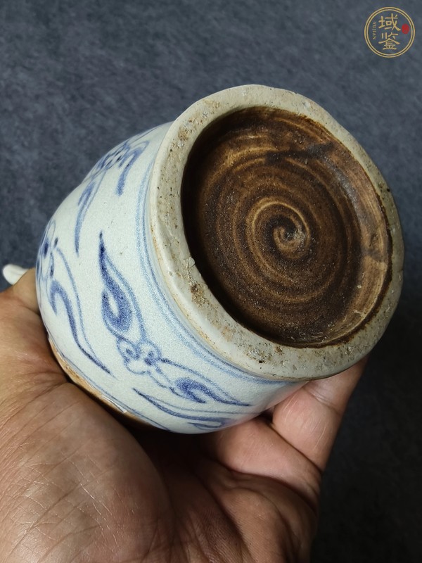 古玩陶瓷晚明安南窯青花壺真品鑒賞圖