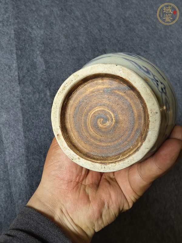 古玩陶瓷晚明安南窯青花壺真品鑒賞圖