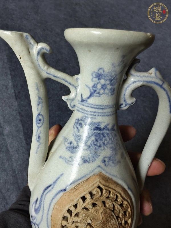 古玩晚明安南窯青花壺真品鑒賞圖