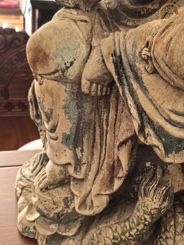 古玩雜項(xiàng)木雕觀音真品鑒賞圖