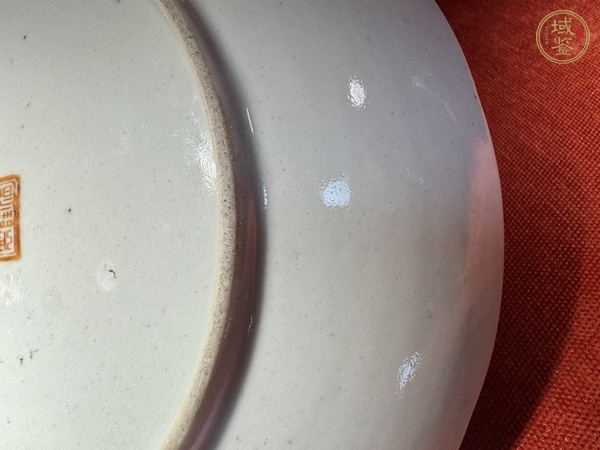 古玩陶瓷粉彩盤真品鑒賞圖