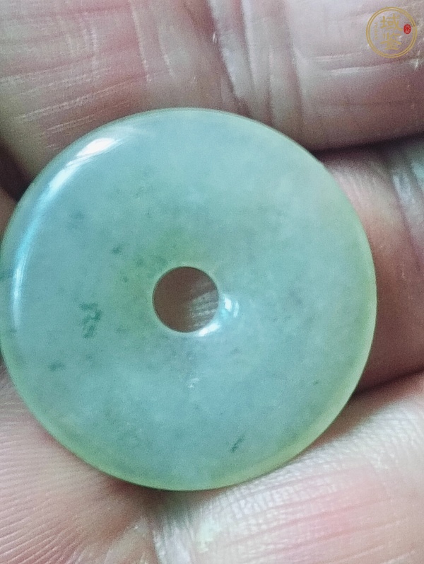 古玩玉器天然翡翠“平安扣”真品鑒賞圖