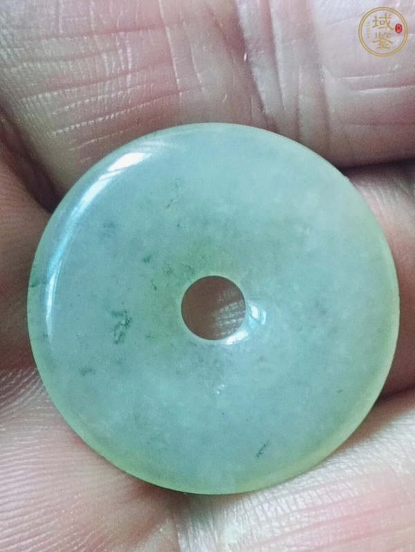 古玩玉器天然翡翠“平安扣”真品鑒賞圖