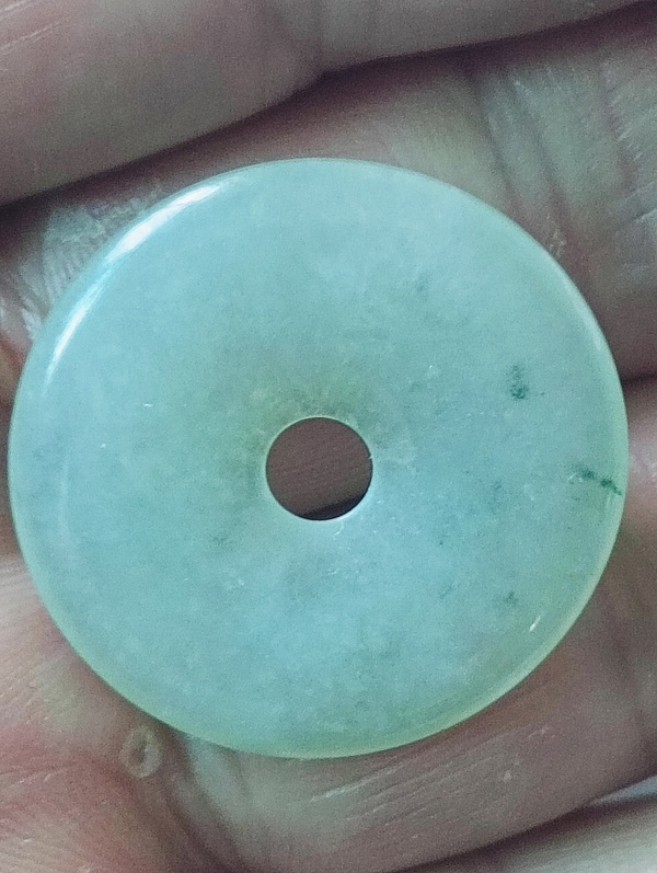 古玩玉器天然翡翠“平安扣”拍賣，當(dāng)前價(jià)格68元
