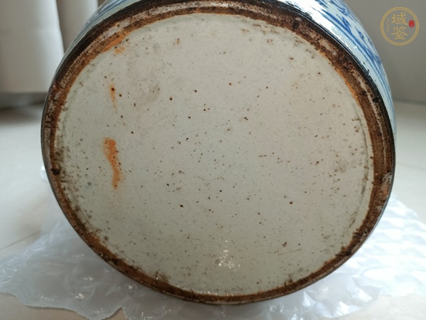 古玩陶瓷纏枝花囍字紋罐真品鑒賞圖