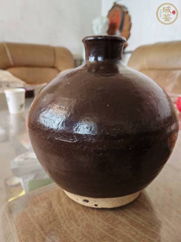 古玩陶瓷清山西窯口黑釉瓶真品鑒賞圖