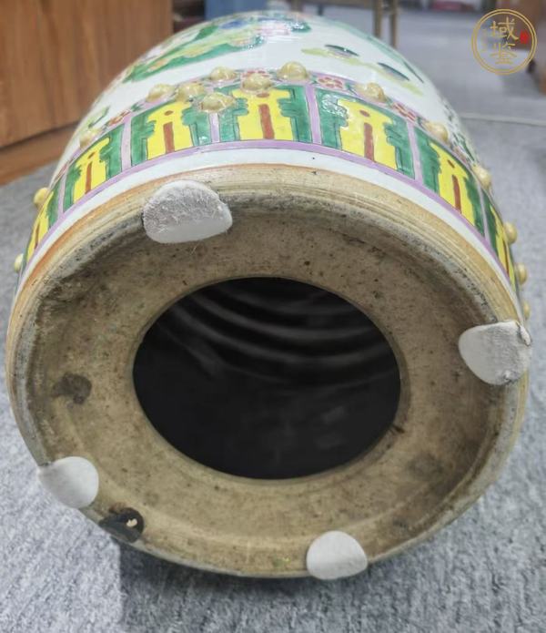 古玩陶瓷粉彩繡墩真品鑒賞圖