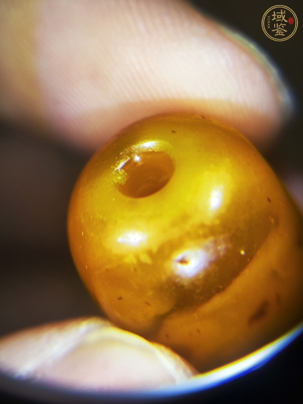 古玩玉器蜜蠟桶珠真品鑒賞圖