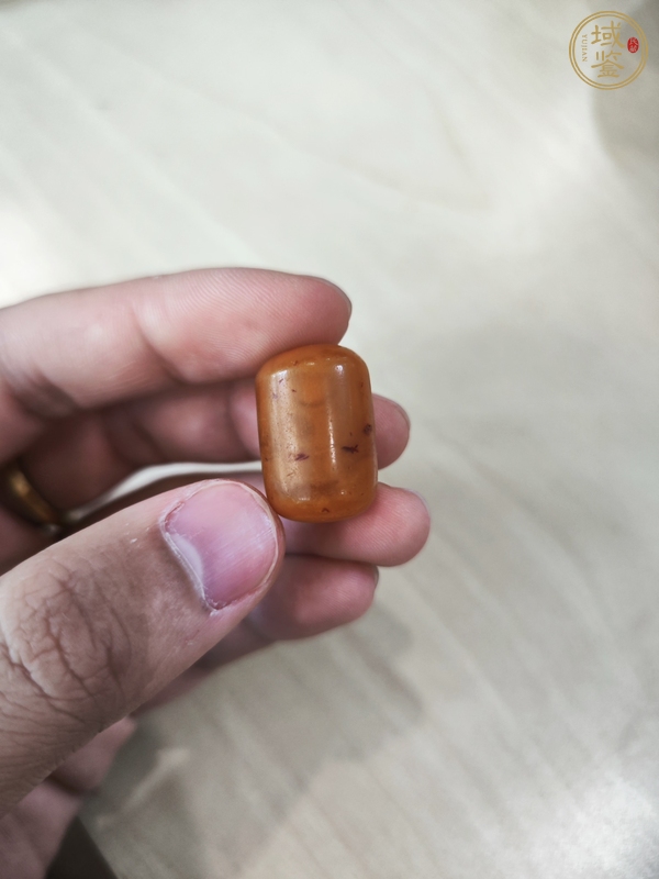 古玩玉器蜜蠟桶珠真品鑒賞圖