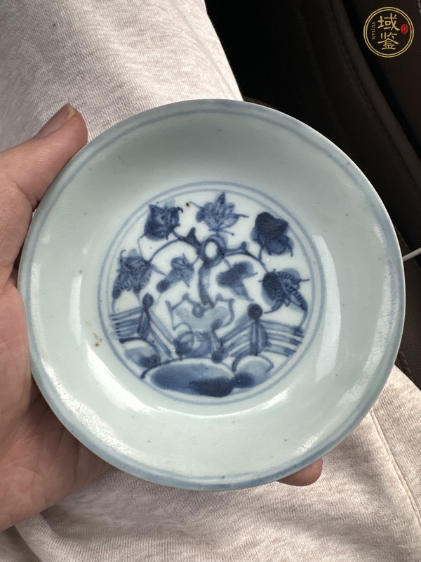 古玩正德青花盤真品鑒賞圖