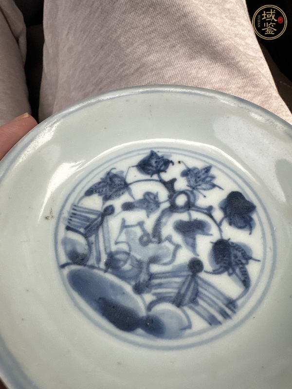 古玩陶瓷正德青花盤真品鑒賞圖