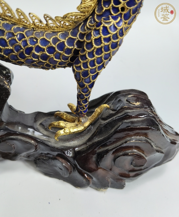 古玩陶瓷銅胎掐絲琺瑯龍紋擺件真品鑒賞圖