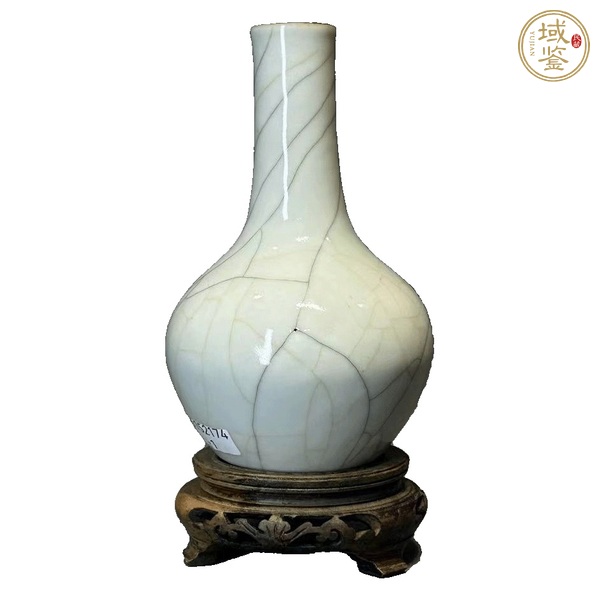 古玩陶瓷官釉天球瓶真品鑒賞圖