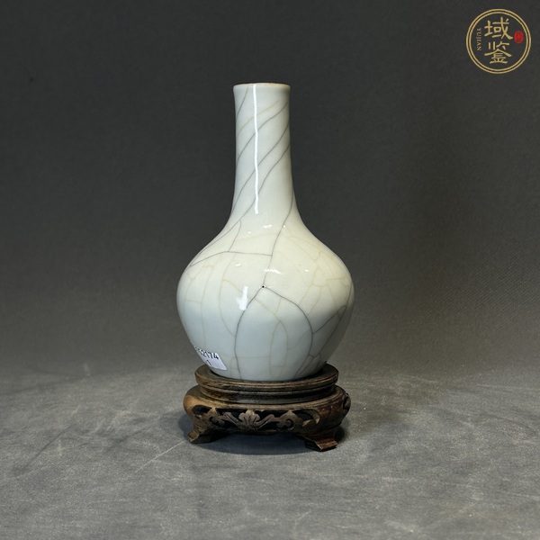 古玩陶瓷官釉天球瓶真品鑒賞圖