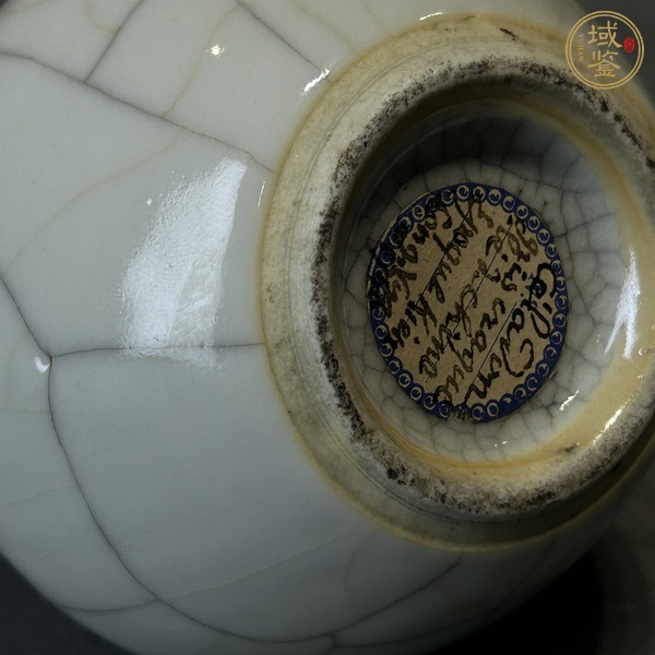 古玩陶瓷官釉天球瓶真品鑒賞圖