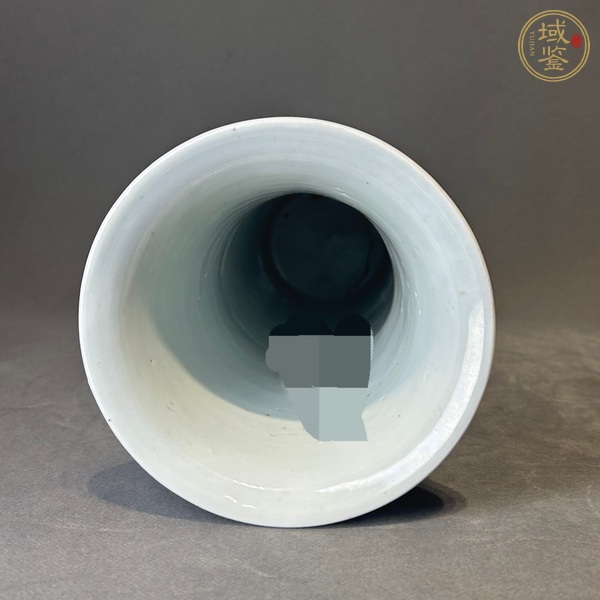 古玩陶瓷青花五彩花觚真品鑒賞圖