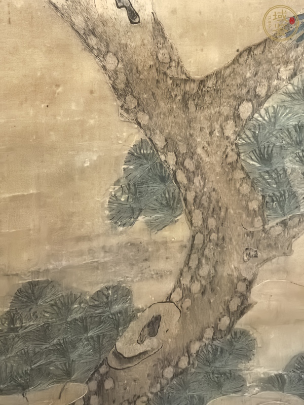 古玩字畫刺繡松鶴延年真品鑒賞圖