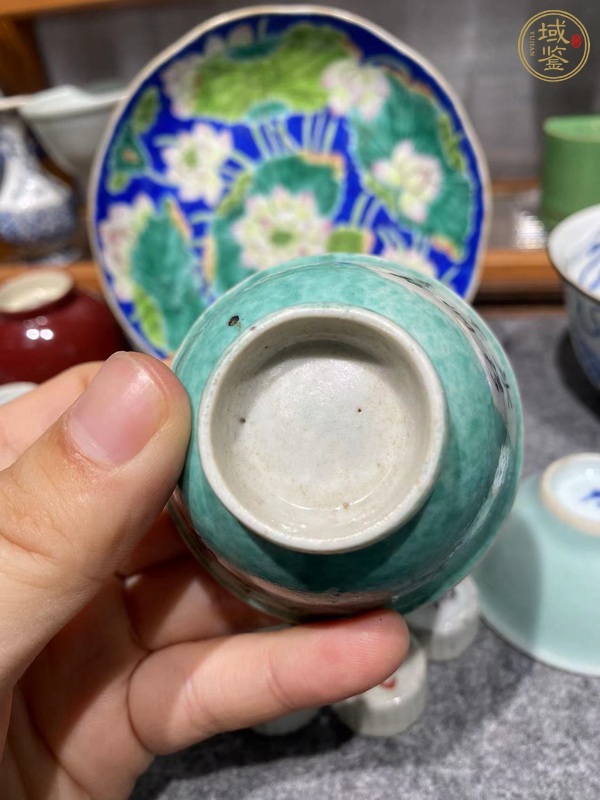 古玩陶瓷文字杯真品鑒賞圖